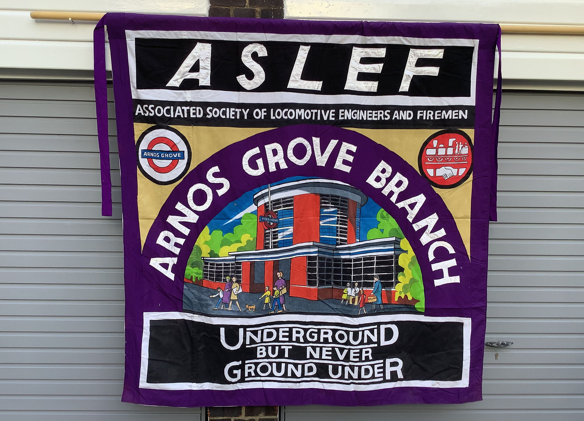 Ed Hall Aslef banner