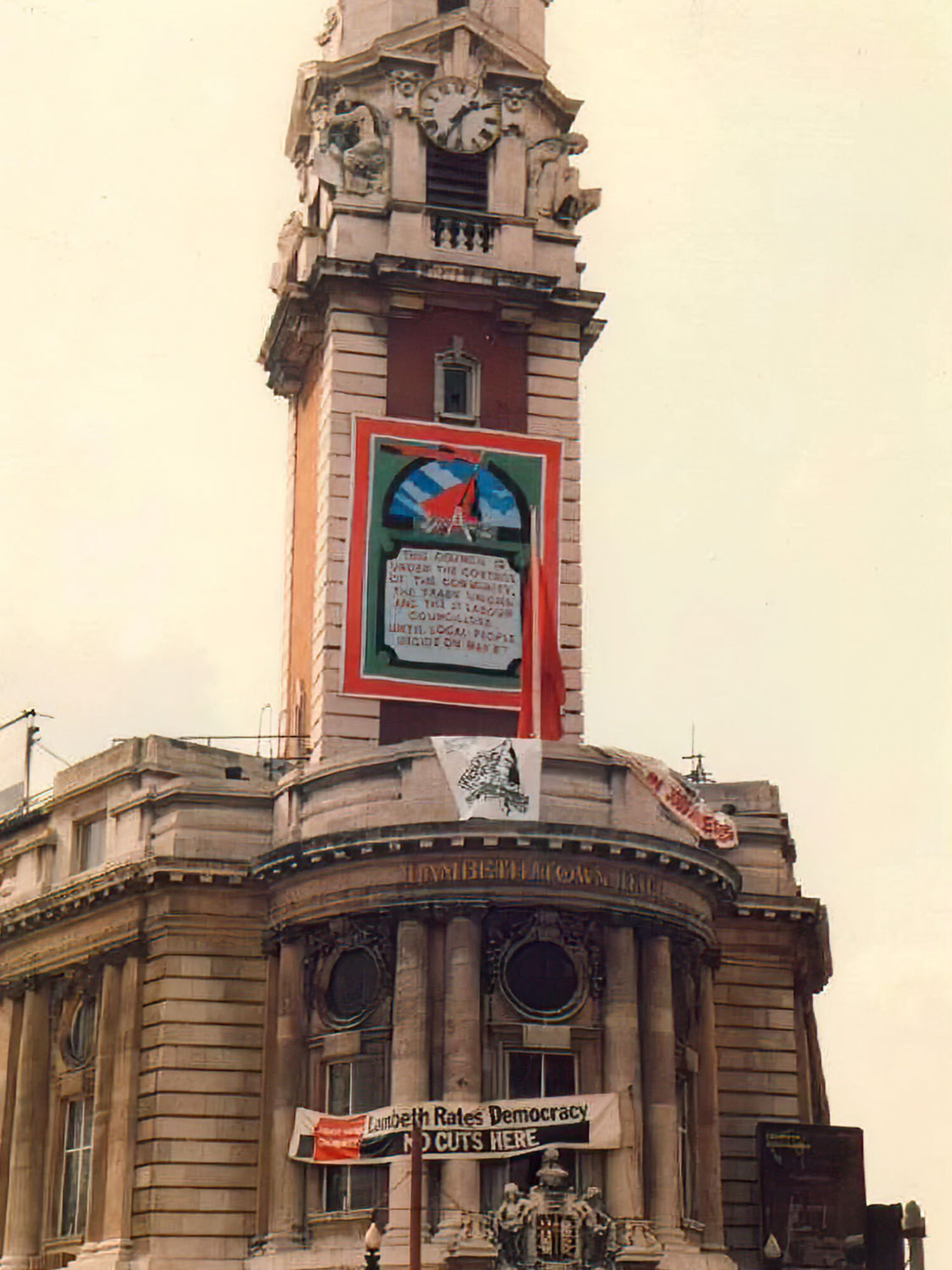 Ed Hall banner Lambeth Town Hall