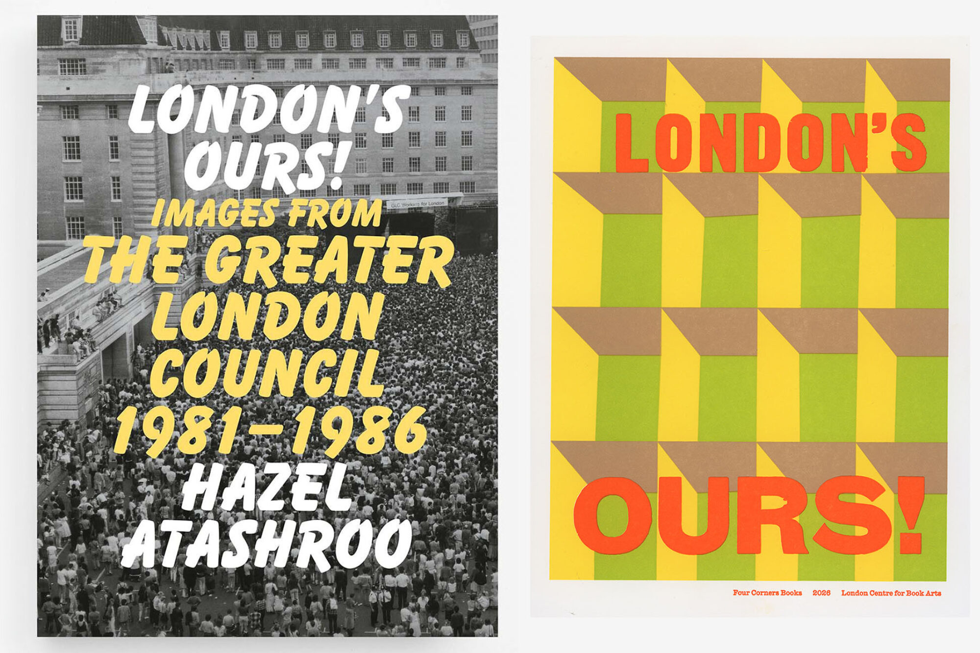 Book cover with print